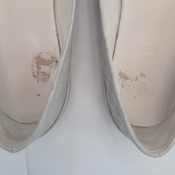 Gucci Leather Monogram Flats Shoes Size 35 - Picture 8 of 8